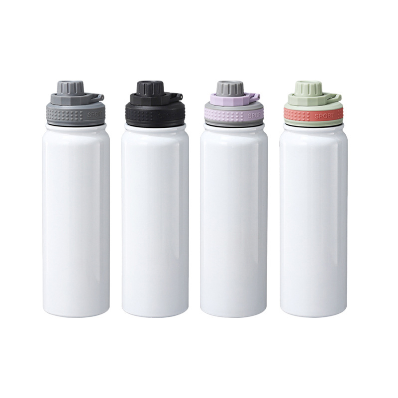 Sublimation Mug Blank - 850ML昇華ブランクタンブラー ステンレス製ストレートカップ コーヒーマグ ポータブル屋外ウォーターボトル 真空断熱ボトル DIY