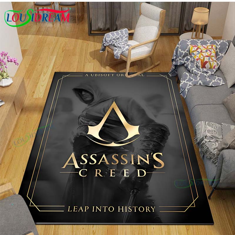 Commercial Printing & Packaging Pvt Ltd Photos - ホットクリードヴァルハラプリントカーペット屋外ラグエリアラグ滑り止めカーペット寝室の装飾A-アサシンズカーペットルームギフト用