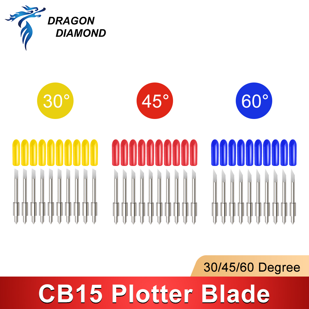 Cutting Plotter Blade - ドラゴンダイヤモンド 5 個 30/45/60 度グラフテック CB15
