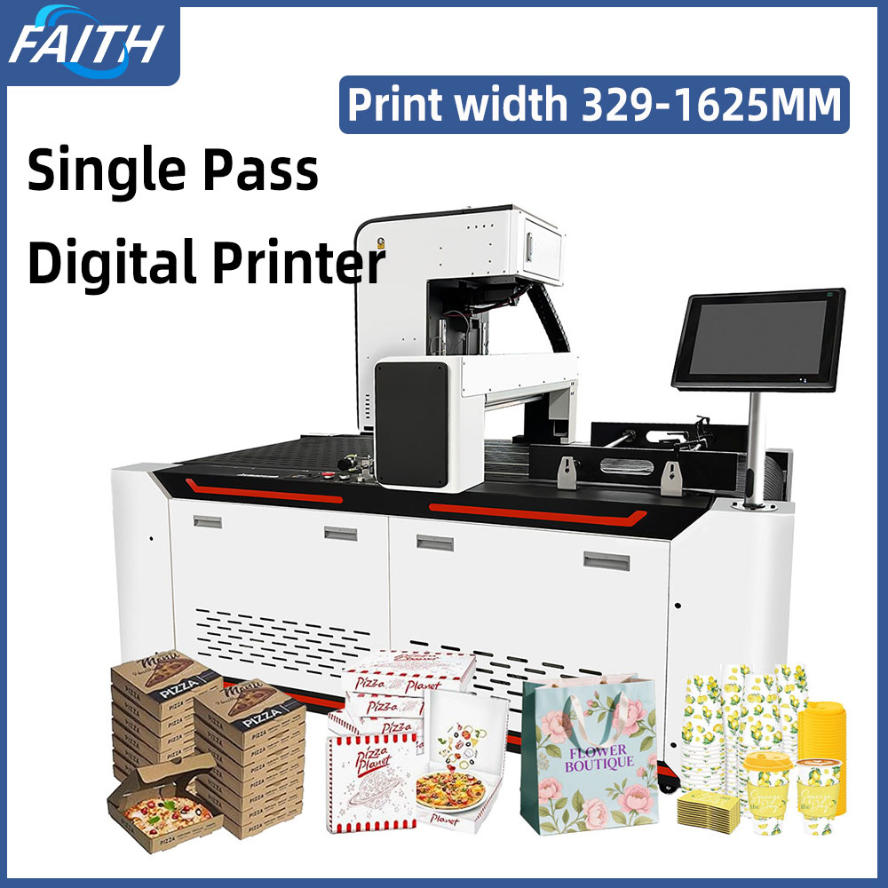 Commercial Digital Printing Machine - Faith A3+ シングルパスデジタル印刷機 カートンプリンター ピザボックス段ボールプリンター シングルパスインクジェットプリンター