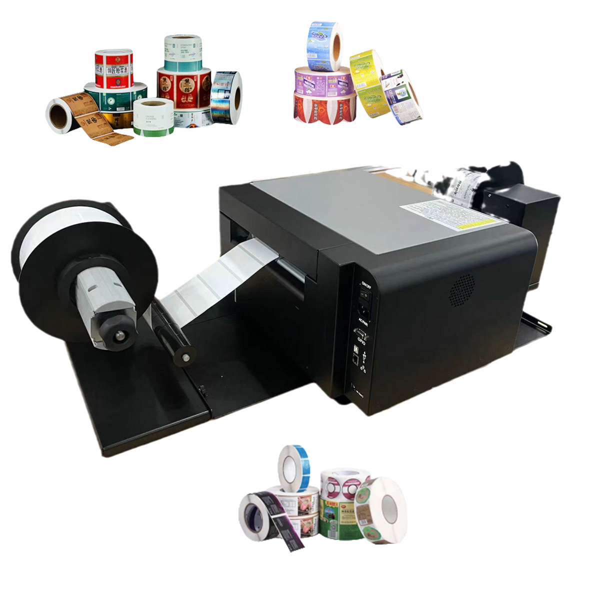 Commercial Digital Printing Machine - ロールツーロールデジタルカラーラベルプリンターインクジェットステッカー印刷機（粘着ラベル商業生産用）