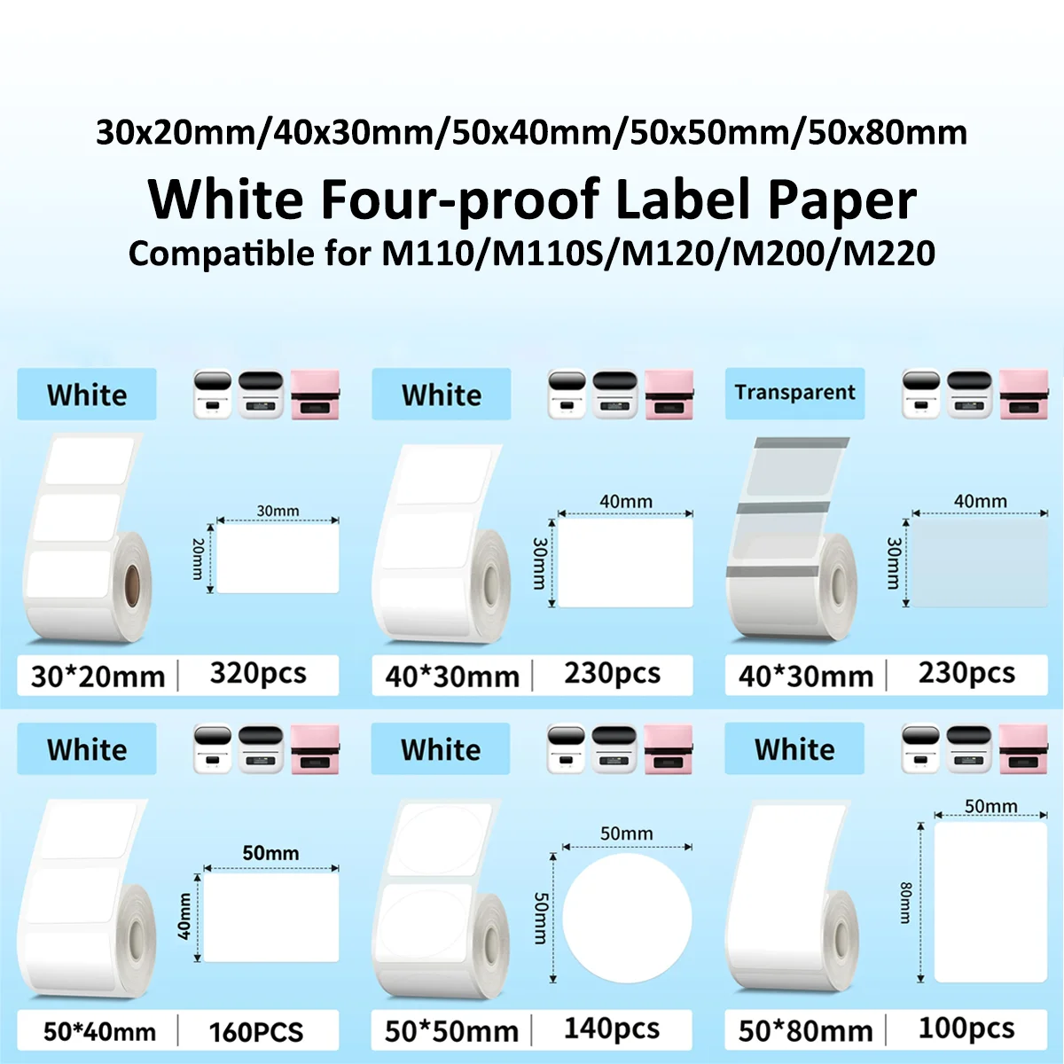 Commercial Printing Services - 多目的サーマルステッカー紙,ラベルメーカー,中小企業向けプリンター,m110,m221,m200,m220