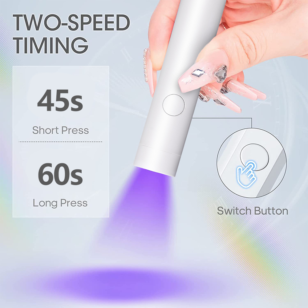 便利な充電式ネイルドライヤー UV LED ハンドヘルドラン - Uv Led Lamp Printer のレビューと価格