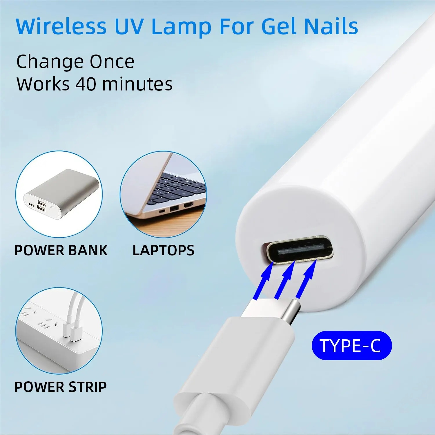 便利な充電式ネイルドライヤー UV LED ハンドヘルドラン - Uv Led Lamp Printer のレビューと価格