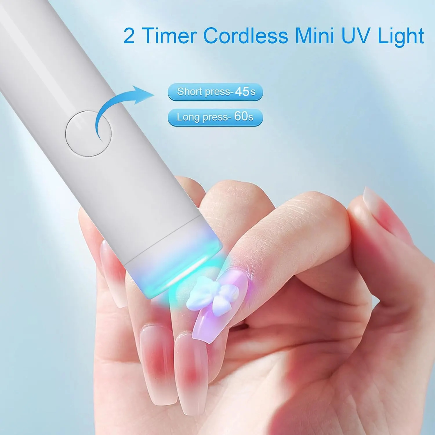 便利な充電式ネイルドライヤー UV LED ハンドヘルドラン - Uv Led Lamp Printer のレビューと価格