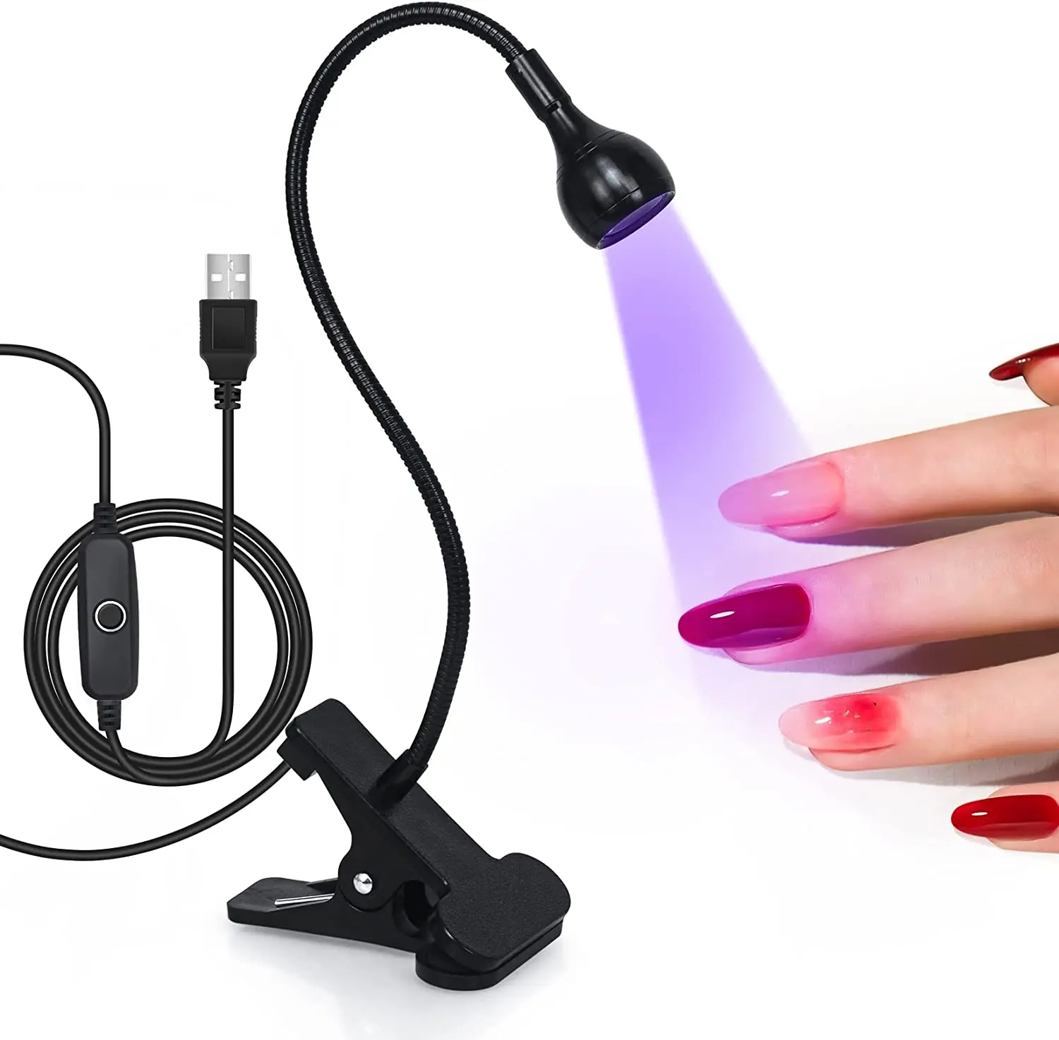 5V UVジェル硬化ネイルランプ LED紫外線ライト UV  - Uv Led Lamp Printer のレビューと価格