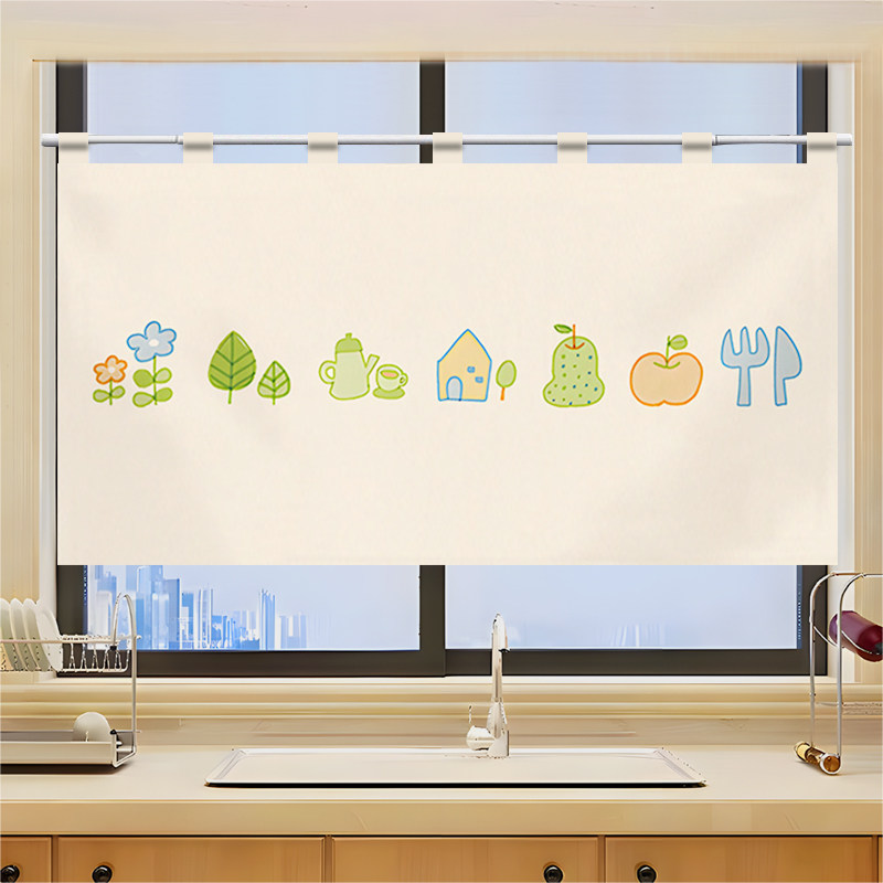 VIKAMA グリッド型食器用ハーフノレン ドアカーテン ベ - Commercial Printing Rates のレビューと価格