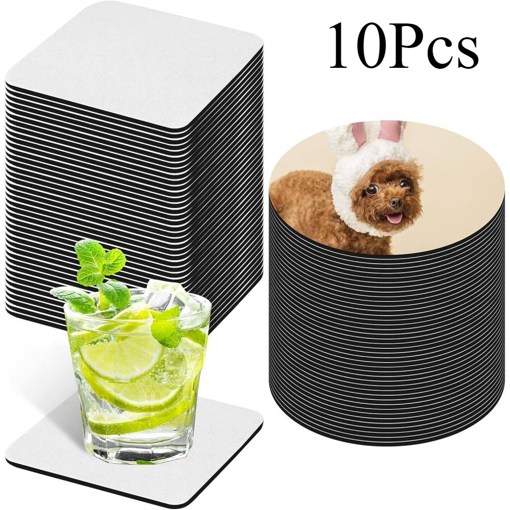 10個の昇華コースターブランクバルクセット – 熱プレス転写 - Sublimation Mug Blank のレビューと価格