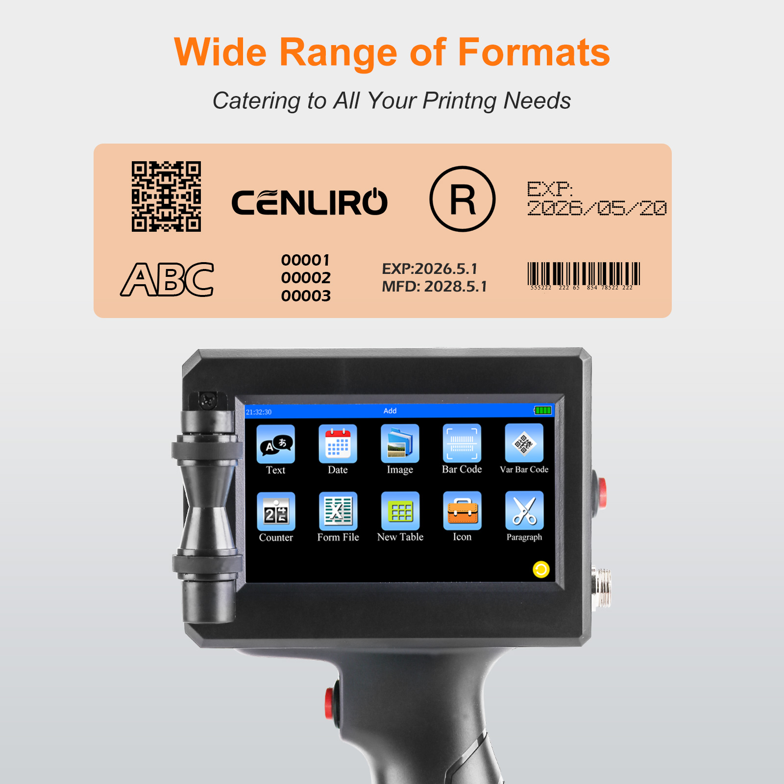 CENLIRO 12.7/25.4mmハンドヘルドインクジェ - Commercial Book Printing Machines のレビューと価格