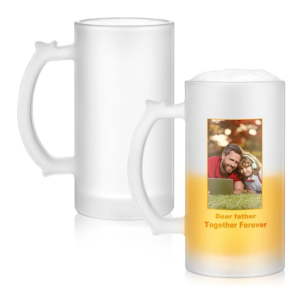 2個の昇華ブランクビールマグ、プレゼント用のパーソナライズさ - Sublimation Mug Blank のレビューと価格