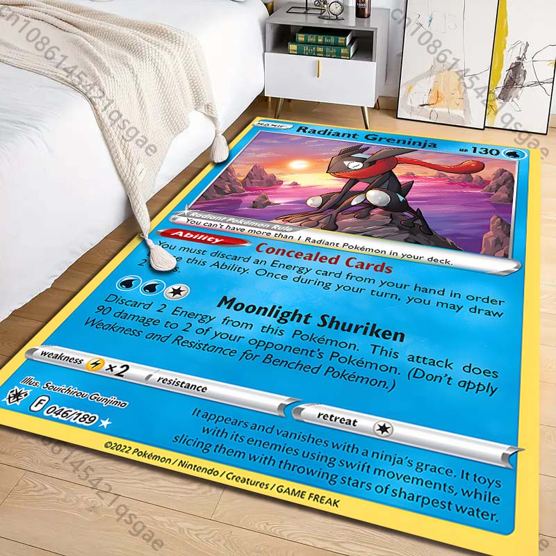 1PC ポケモングレンニンジャカードプリントカーペットリビン - Commercial Printing & Packaging Pvt Ltd Photos のレビューと価格
