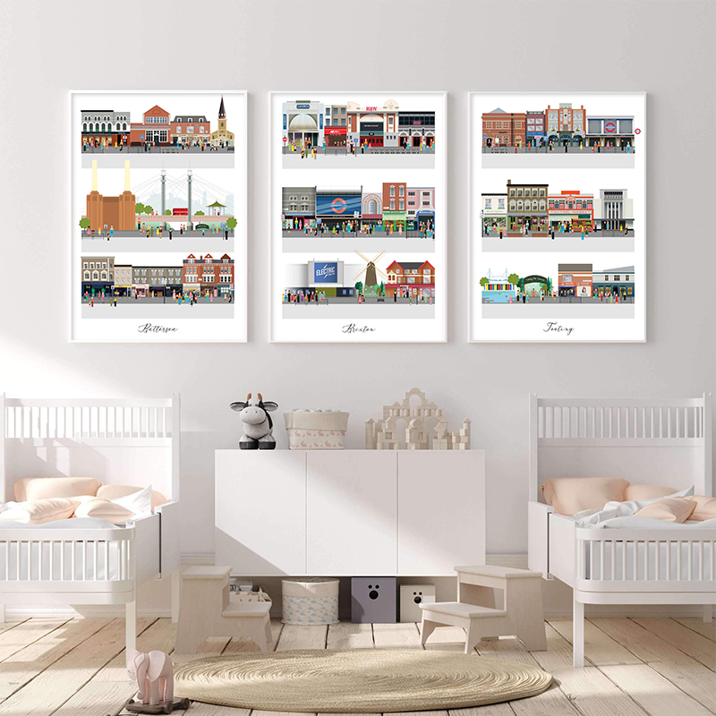 ロンドン商業キャンバス絵画バターシー・ブリクストン・トゥーテ - Commercial Printing London のレビューと価格
