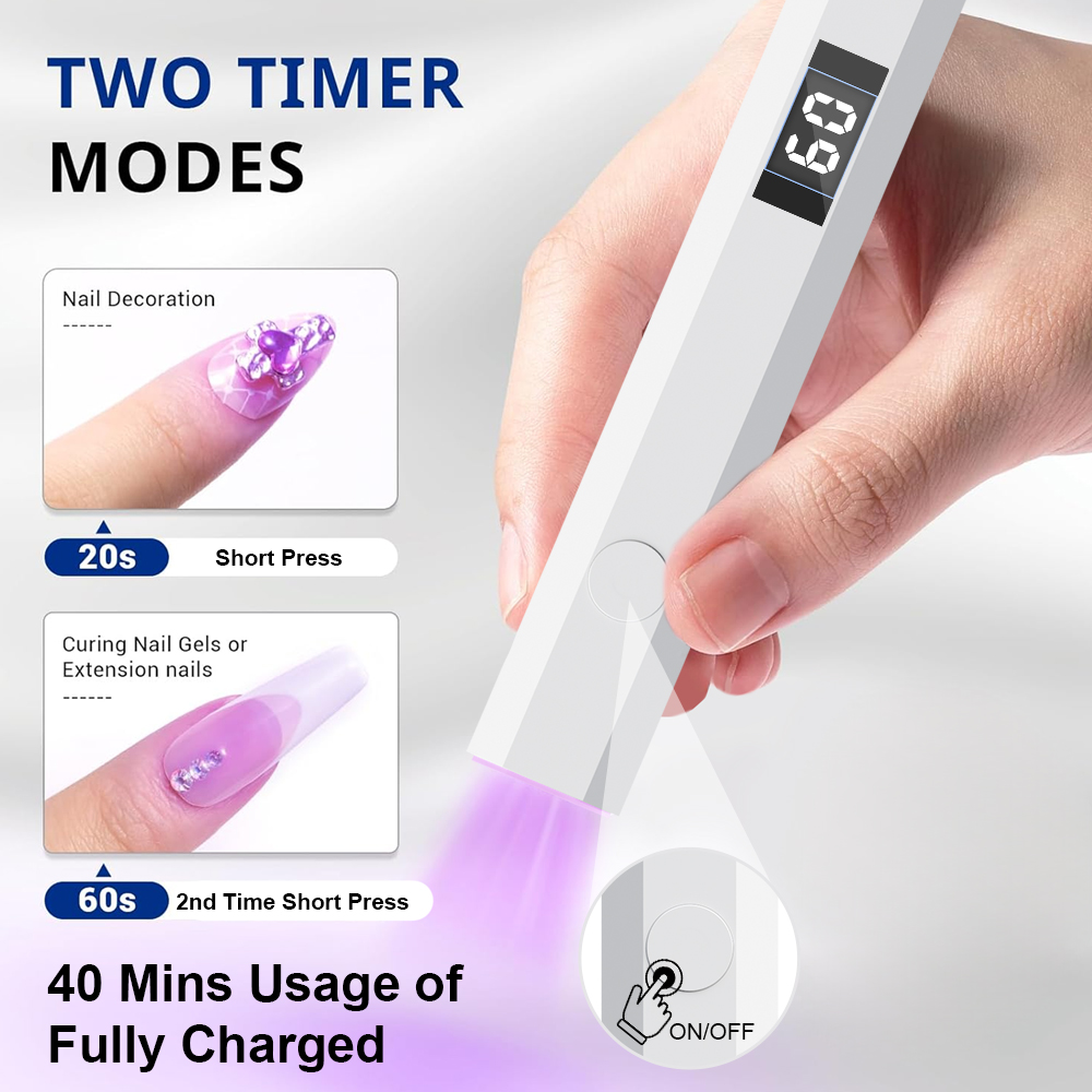 タイマー機能付きUV LEDネイルランプ、調整可能なブラケッ - Uv Led Lamp Printer のレビューと価格