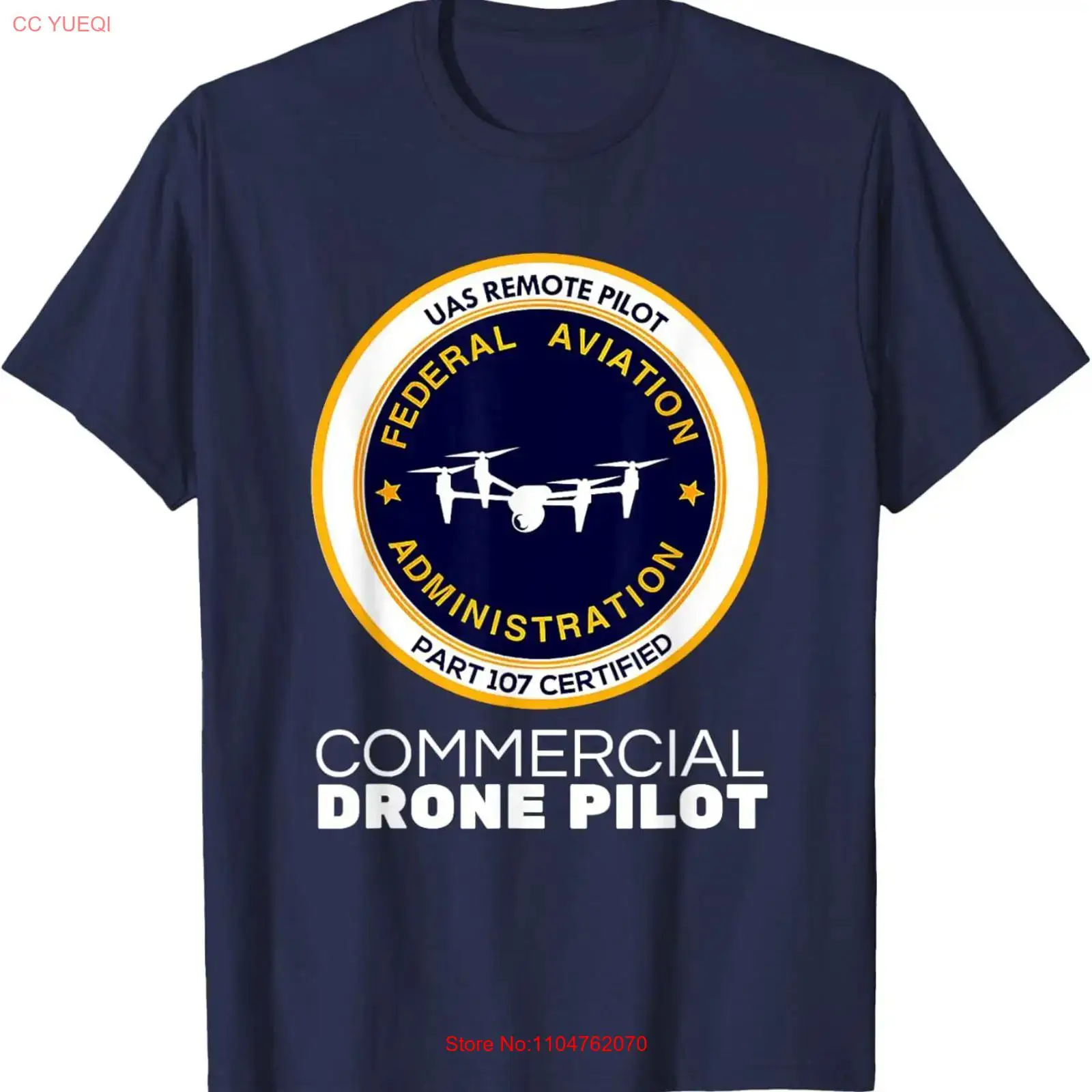 FAA 商用ドローンパイロット Tシャツ ヴィンテージ ウォ - Commercial Printing & Packaging Pvt Ltd Photos のレビューと価格