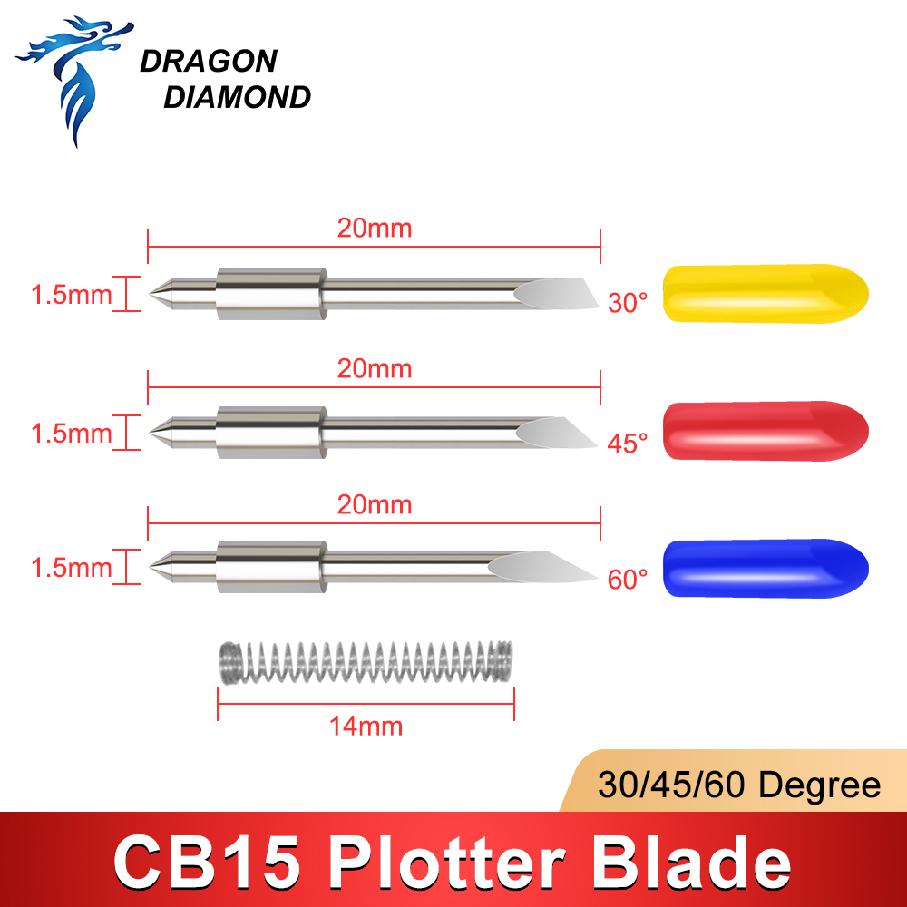 ドラゴンダイヤモンド 5 個 30/45/60 度グラフテッ - Cutting Plotter Blade のレビューと価格
