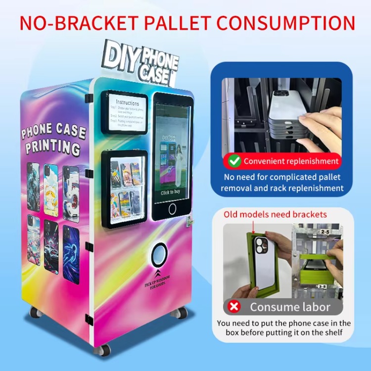 耐久性のある多色ウサギ型自動商業用モバイルカバー販売機、効率 - Commercial Printing Options のレビューと価格