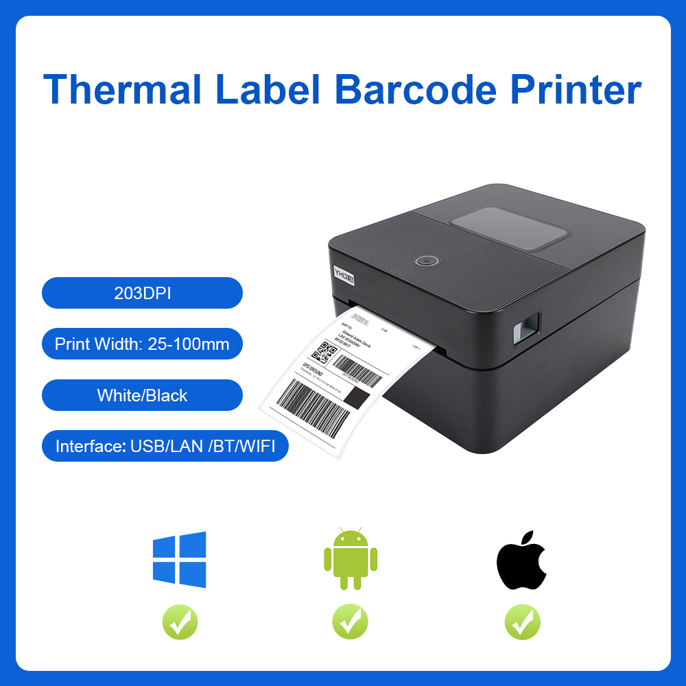 YHDAA 4インチ感熱式配送ラベルプリンター、レシート印刷 - Commercial Printing Options のレビューと価格