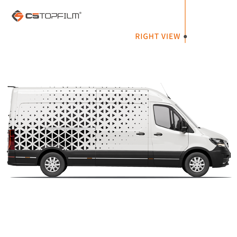 カスタム印刷車両ラップビニール黒白幾何学模様車広告フィルム（ - Commercial Printing & Packaging Pvt Ltd Photos のレビューと価格
