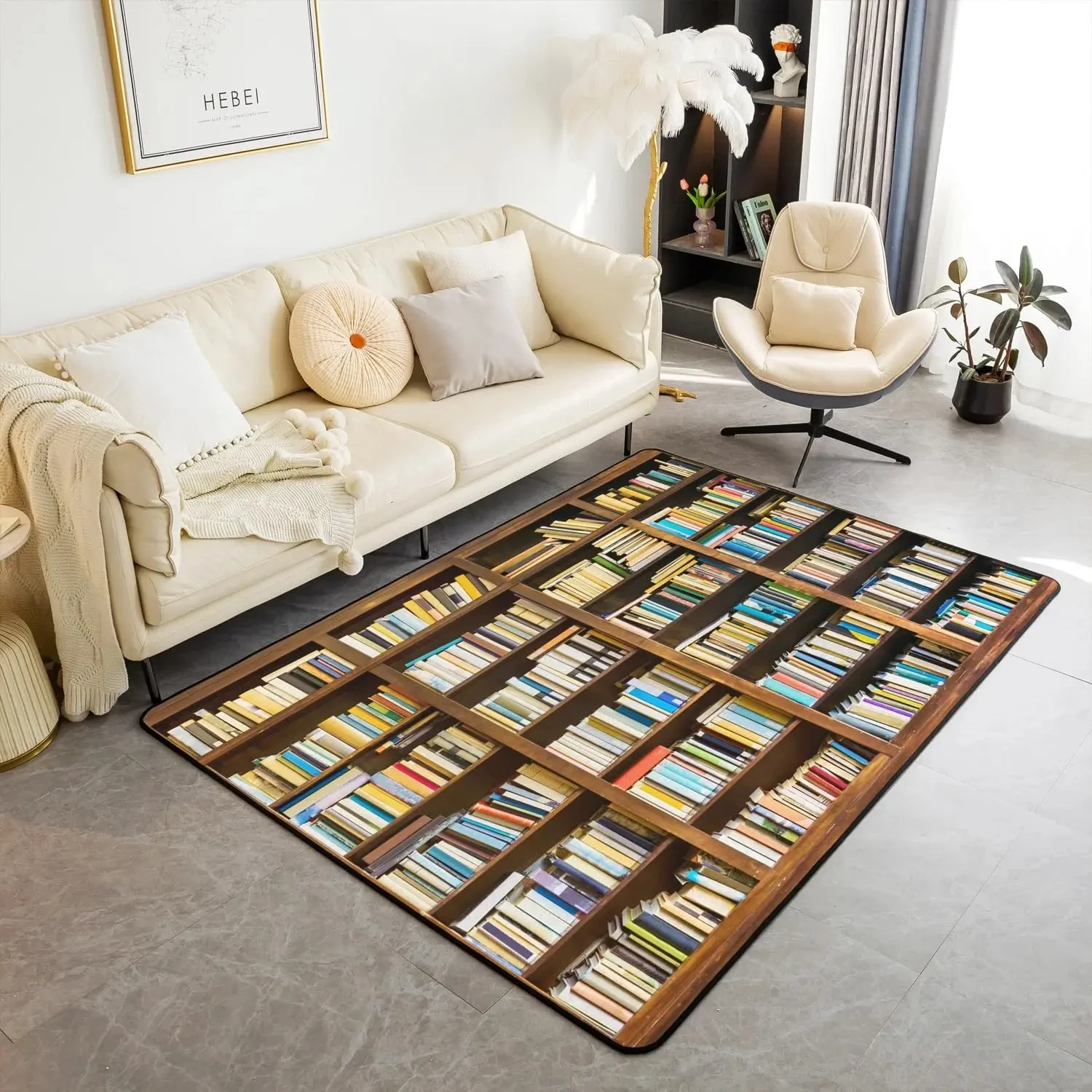 Bookshelf Area Rug for Teen St - Commercial Book Printing Machines のレビューと価格