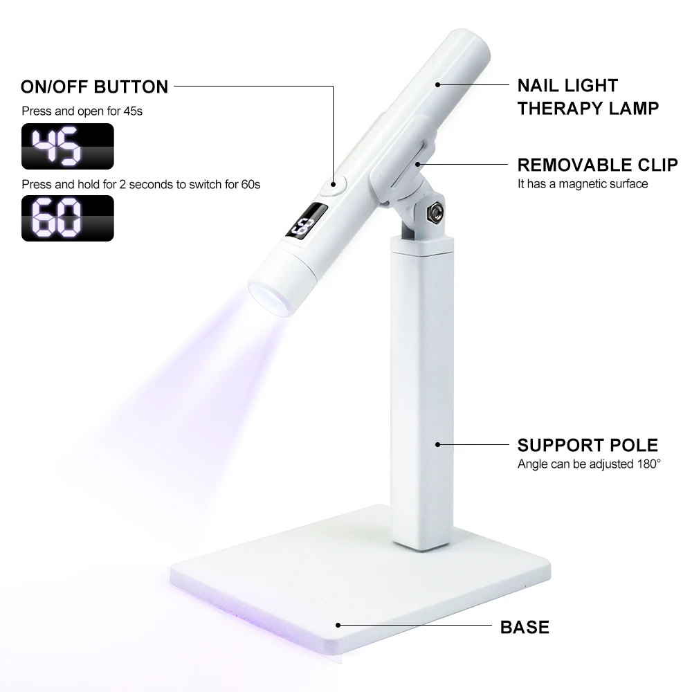 ミニネイルアート UV LED ライト充電式ディスプレイポー - Uv Led Lamp Printer のレビューと価格