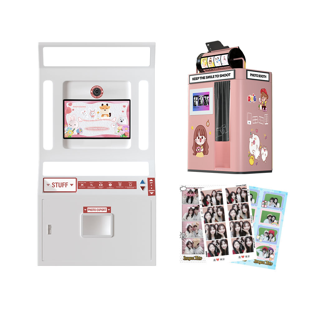 セルフサービス写真撮影ブース タッチスクリーン インスタント - Commercial Printing & Packaging Pvt Ltd Photos のレビューと価格