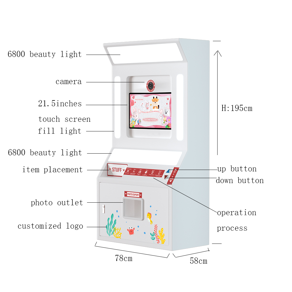 セルフサービス写真撮影ブース タッチスクリーン インスタント - Commercial Printing & Packaging Pvt Ltd Photos のレビューと価格
