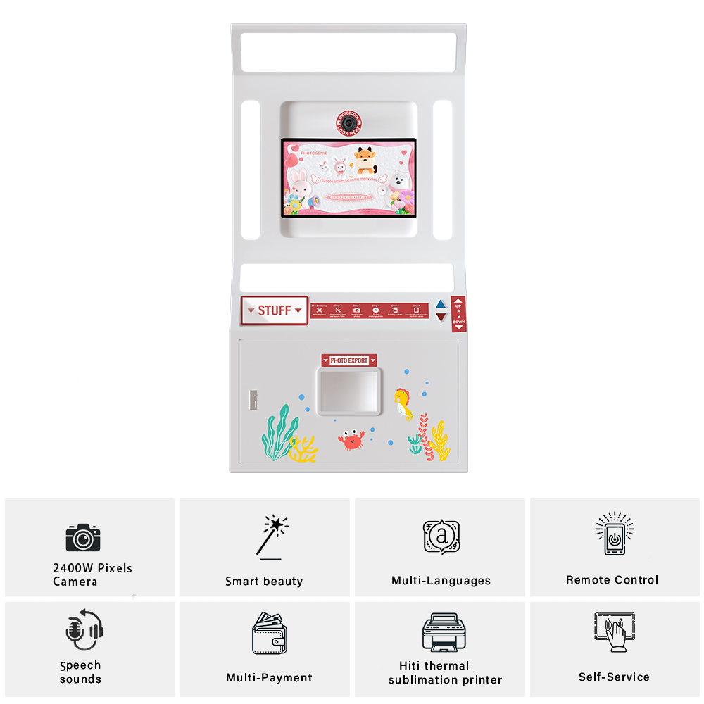 セルフサービス写真撮影ブース タッチスクリーン インスタント - Commercial Printing & Packaging Pvt Ltd Photos のレビューと価格