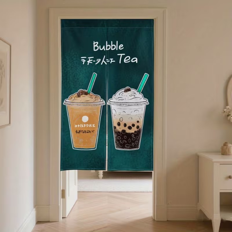 VIKAMA パールミルクティーハーフレングスカーテン、飲料 - Commercial Printing Rates のレビューと価格
